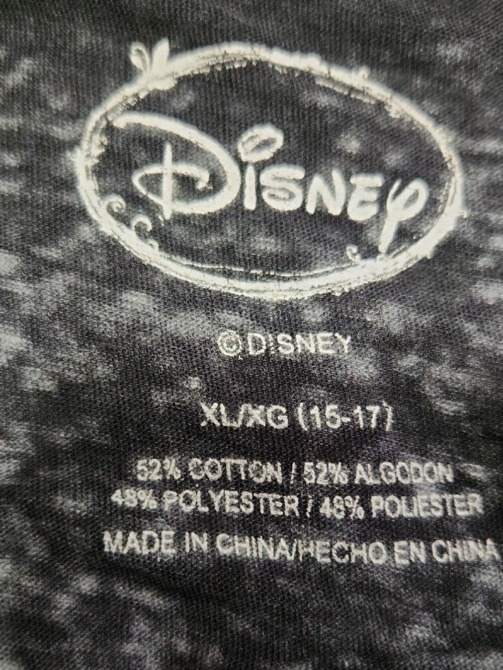 Disney Black Tank Top with Blue Stitch Graphic and Pink Ear Accents - Picture 5 of 5
